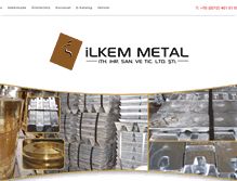 Tablet Screenshot of ilkemmetal.com